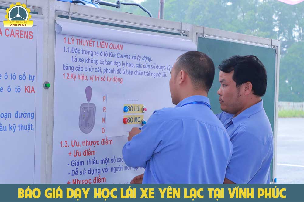 Dạy học lái xe tại Yên Lạc Vĩnh Phúc